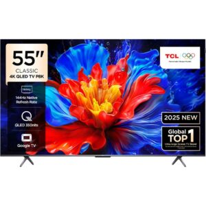 TCL 55P8K 55'' 139 Ekran Uydu Alıcılı 4K Ultra HD QLED Google TV